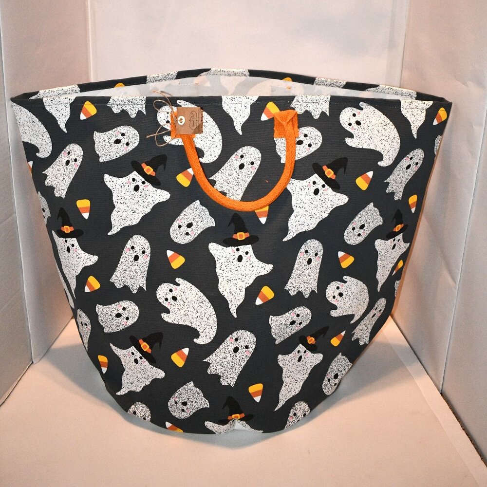 Mud Pie Halloween Collection Ghosts Tote Bag #94130897G NWT
